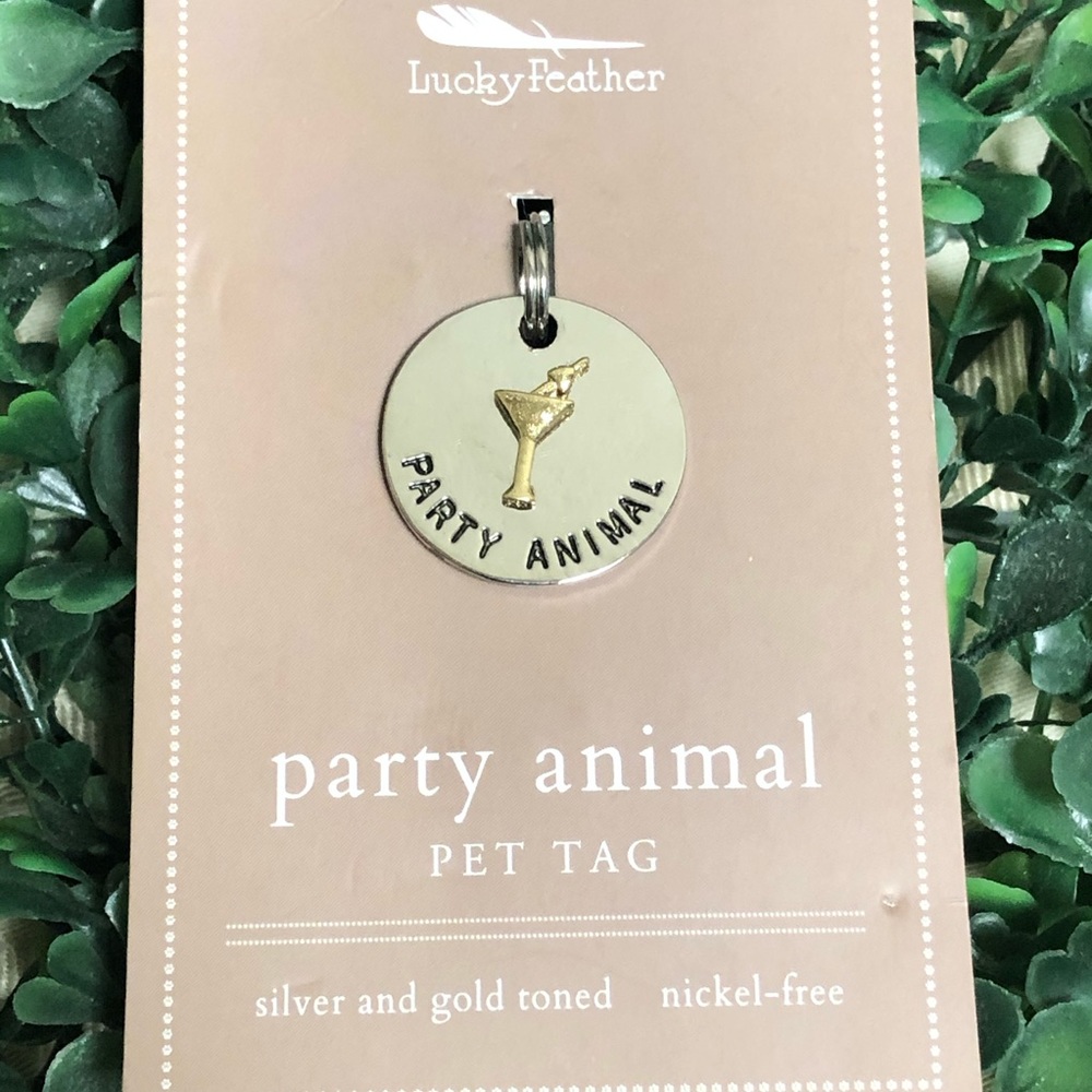 🎈- 💝🐾Anthropologie:Pet Charm Tag: PARTY ANIMAL 🐾
